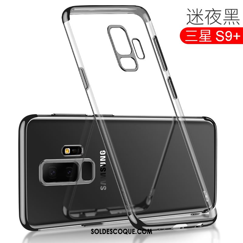 Coque Samsung Galaxy S9+ Étoile Incassable Transparent Téléphone Portable Fluide Doux Pas Cher