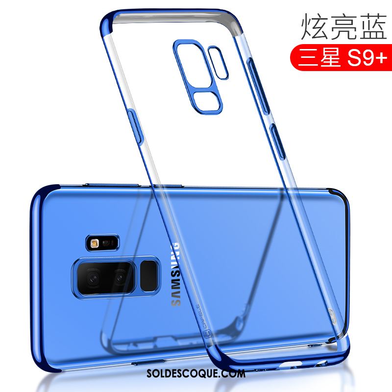 Coque Samsung Galaxy S9+ Étoile Incassable Transparent Téléphone Portable Fluide Doux Pas Cher