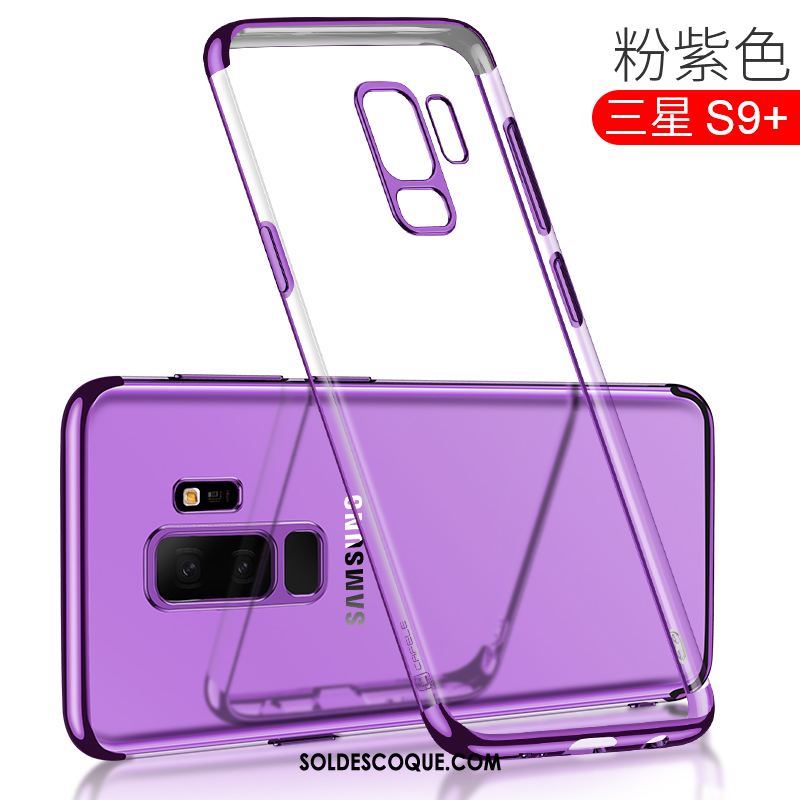 Coque Samsung Galaxy S9+ Étoile Incassable Transparent Téléphone Portable Fluide Doux Pas Cher