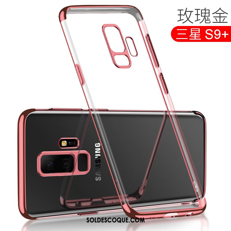 Coque Samsung Galaxy S9+ Étoile Incassable Transparent Téléphone Portable Fluide Doux Pas Cher