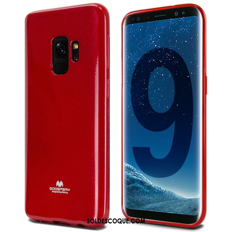 Coque Samsung Galaxy S9 Étui En Cuir Rose Étoile Protection Antidérapant Pas Cher