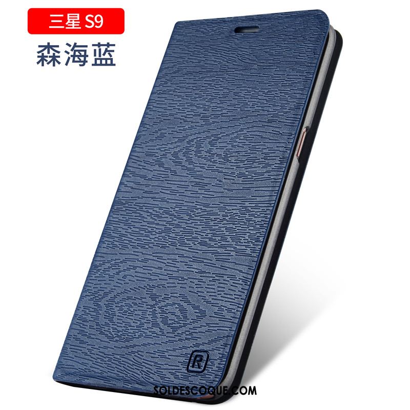 Coque Samsung Galaxy S9 Étui En Cuir Tout Compris Incassable Étoile Bleu En Ligne