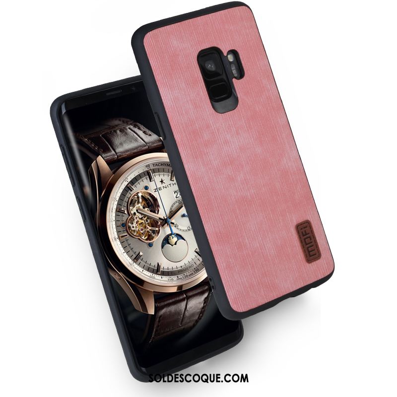 Coque Samsung Galaxy S9 Étui Simple Incassable Protection Net Rouge Soldes