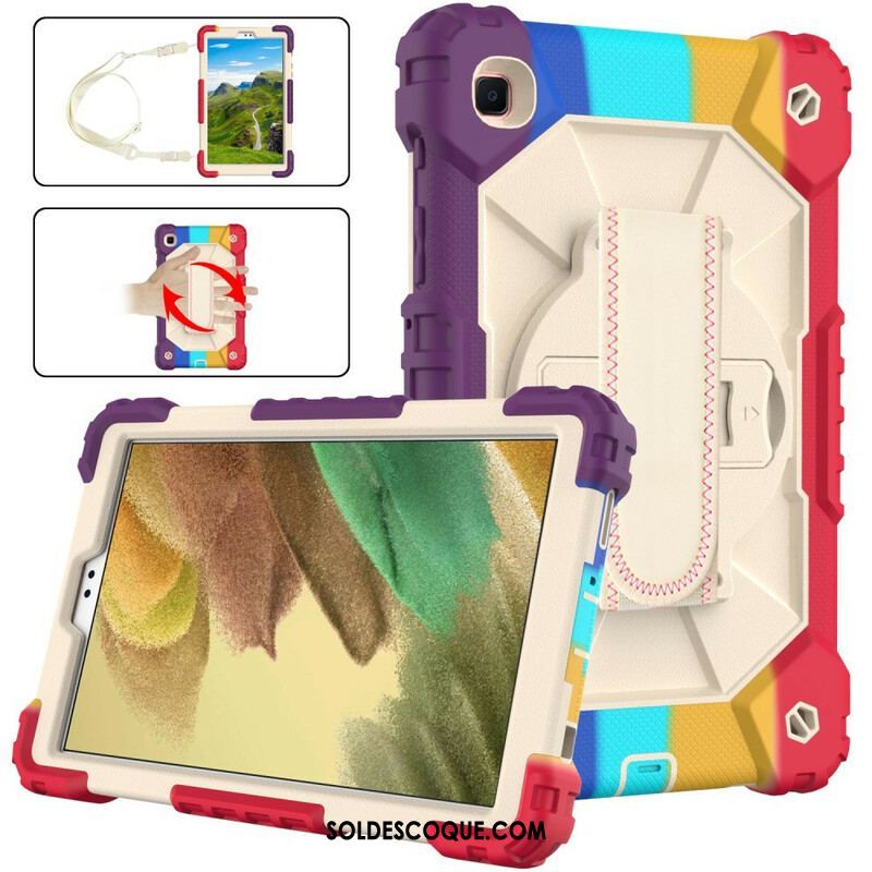 Coque Samsung Galaxy Tab A7 Lite Multi-Fonctionnelle Camouflage