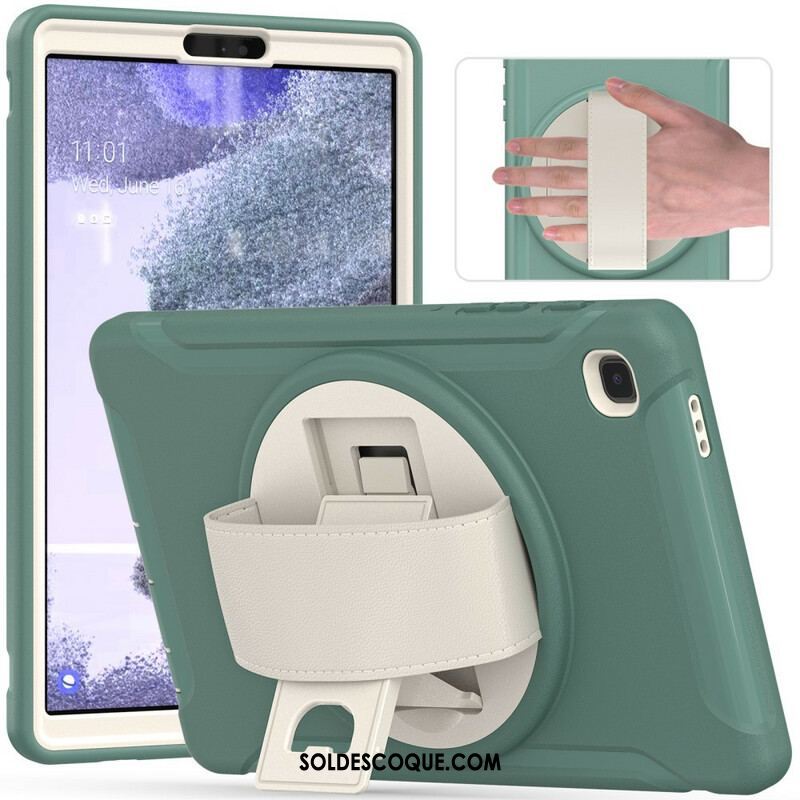 Coque Samsung Galaxy Tab A7 Lite Triple Protection avec Sangle et Support