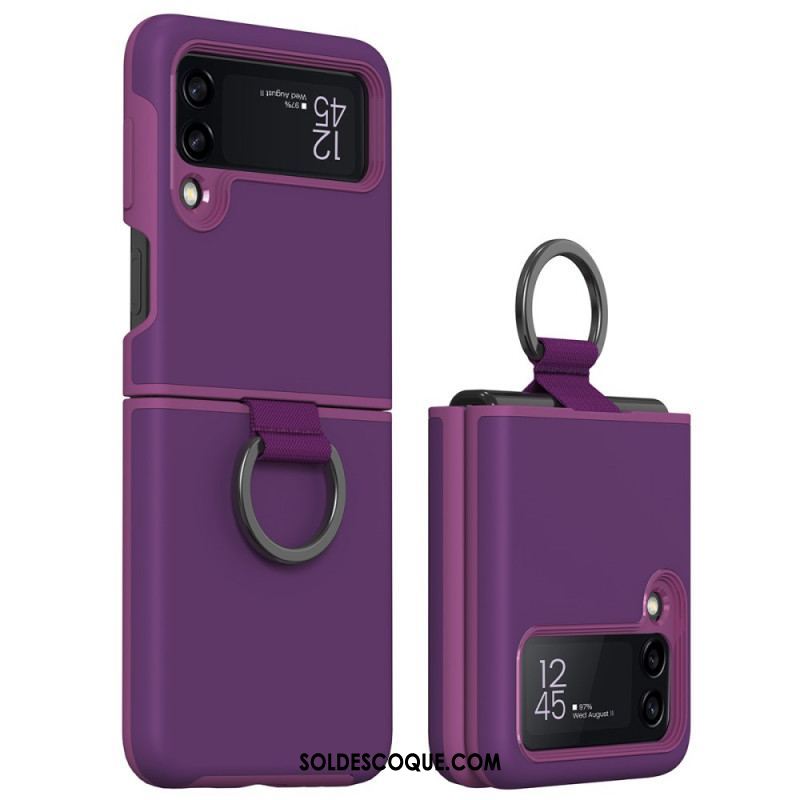 Coque Samsung Galaxy Z Flip 3 5G Anneau-Support Design GKK