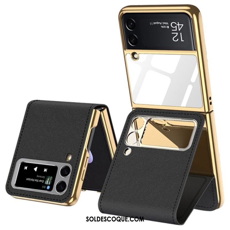 Coque Samsung Galaxy Z Flip 3 5G Miroir et Support Amovible