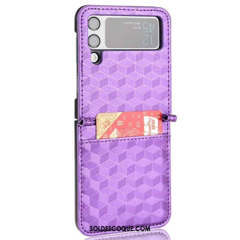 Coque Samsung Galaxy Z Flip 3 5G Porte-Carte Design 3D