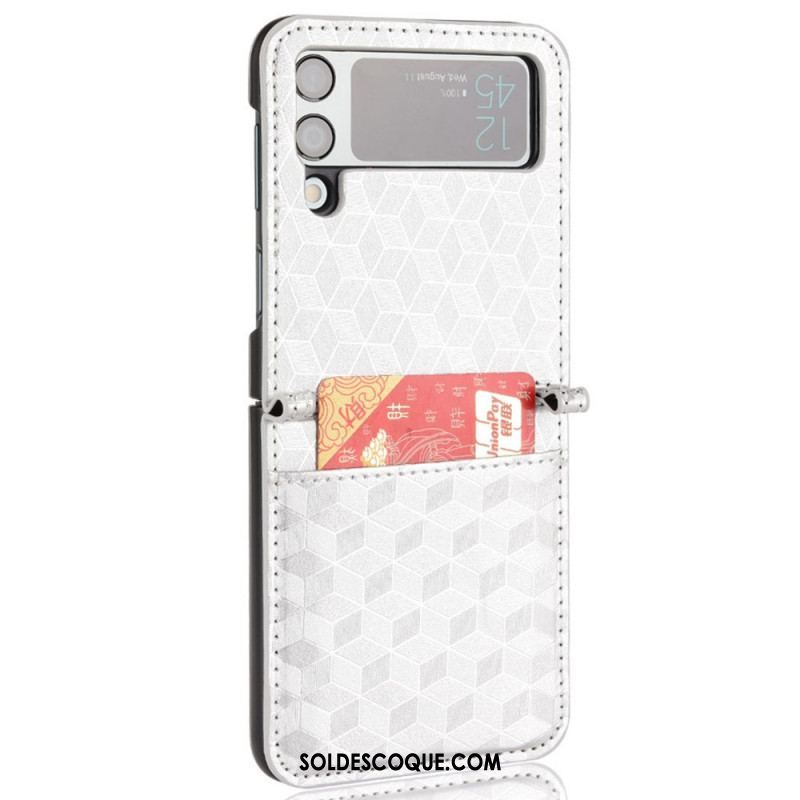 Coque Samsung Galaxy Z Flip 3 5G Porte-Carte Design 3D