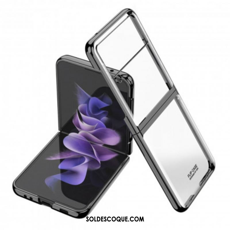 Coque Samsung Galaxy Z Flip 3 5G Rebords Style Métal
