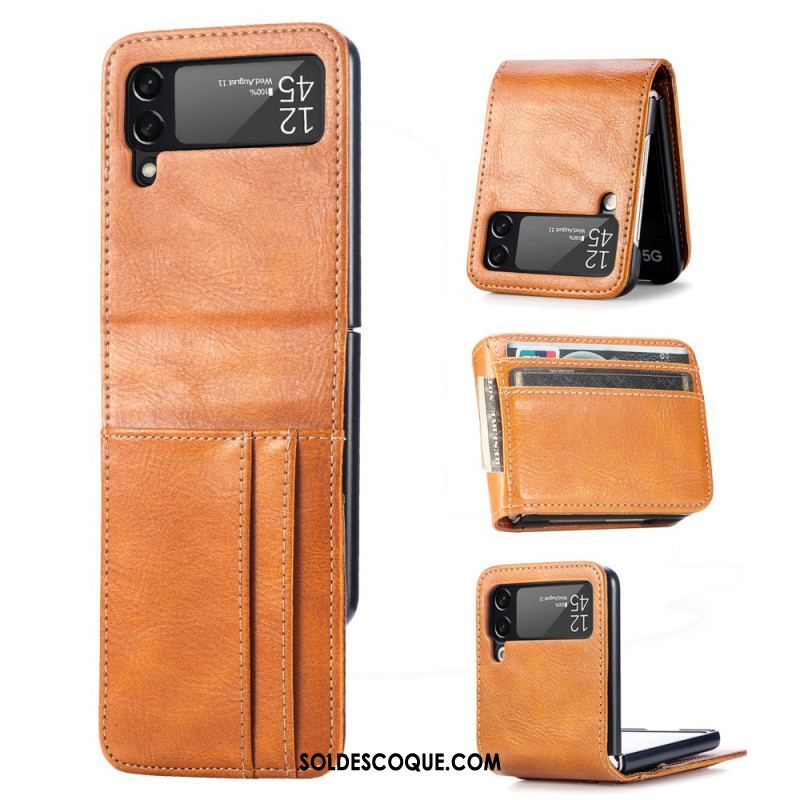 Coque Samsung Galaxy Z Flip 3 5G Style Cuir Portefeuille