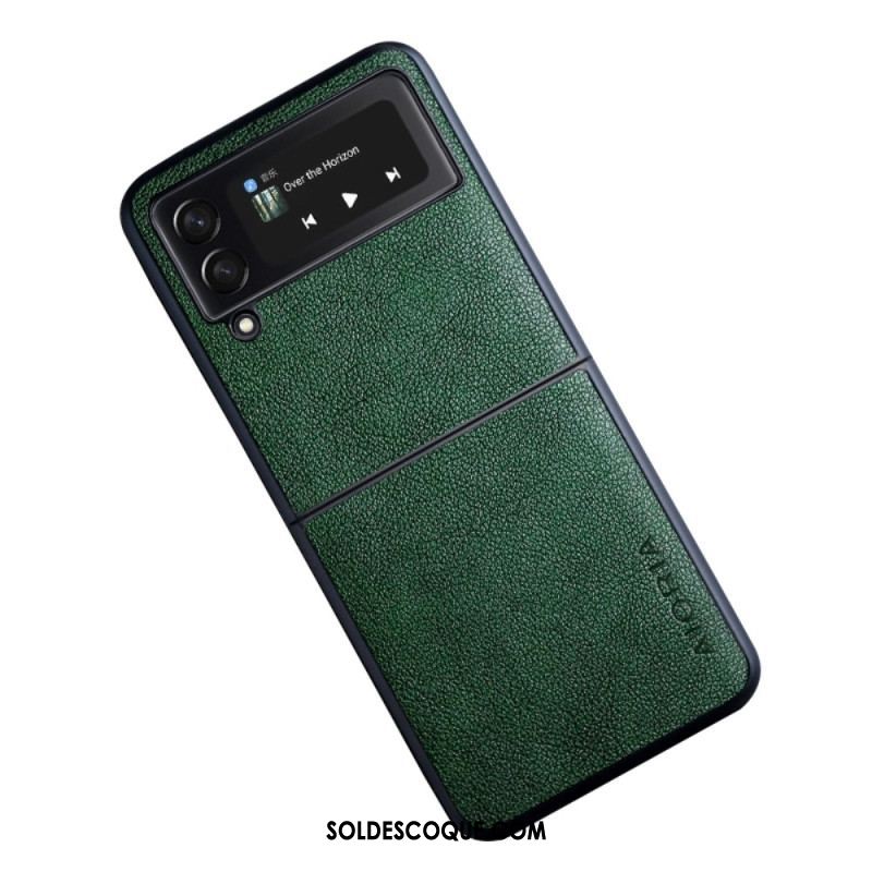 Coque Samsung Galaxy Z Flip 4 5G Effet Cuir AIORIA