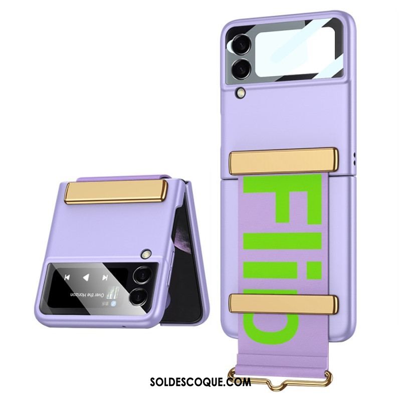 Coque Samsung Galaxy Z Flip 4 5G Sangle et Film GKK