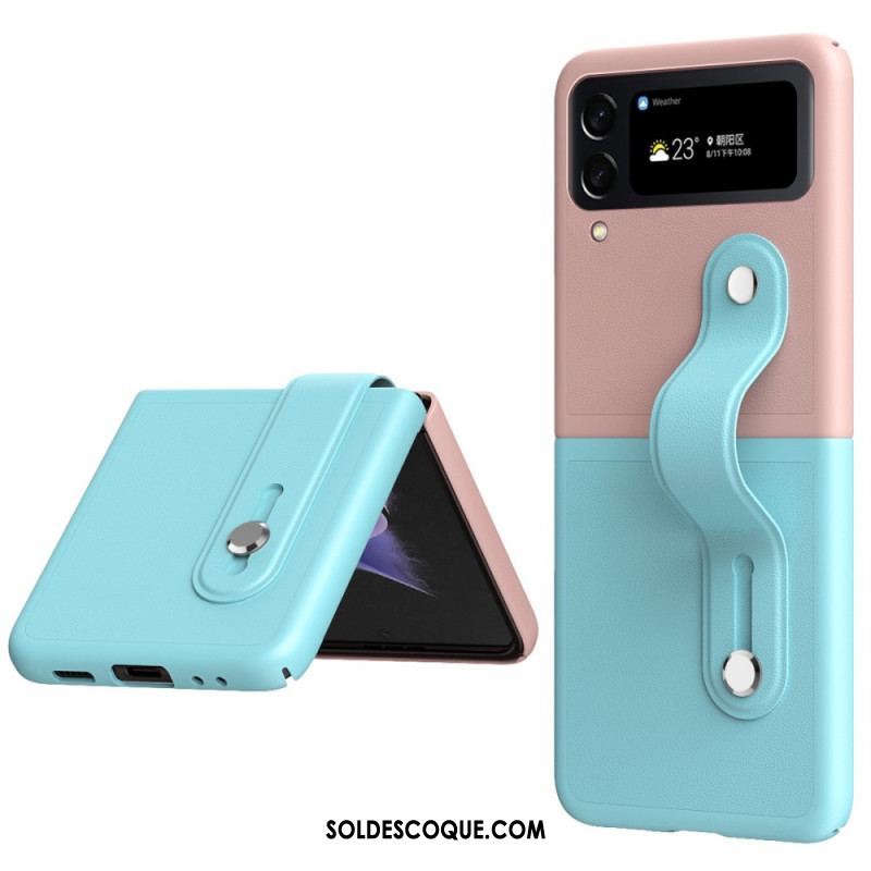 Coque Samsung Galaxy Z Flip 4 Bicolore Sangle