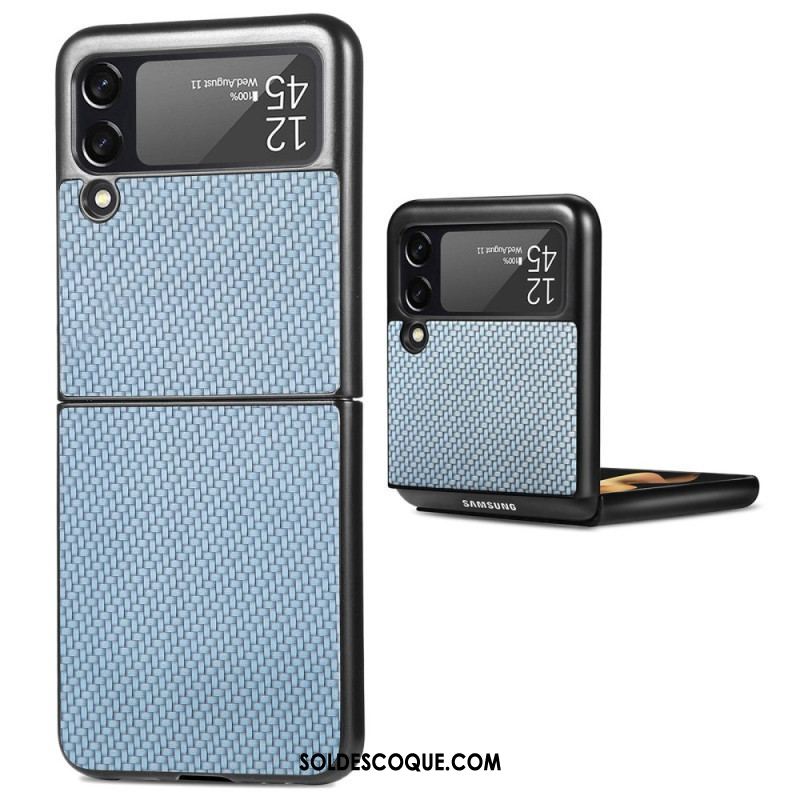 Coque Samsung Galaxy Z Flip 4 Fibre Carbone Texturée