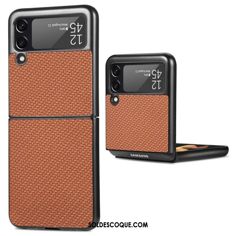 Coque Samsung Galaxy Z Flip 4 Fibre Carbone Texturée