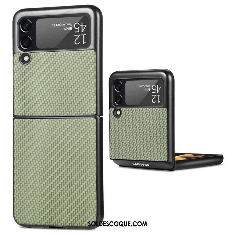 Coque Samsung Galaxy Z Flip 4 Fibre Carbone Texturée