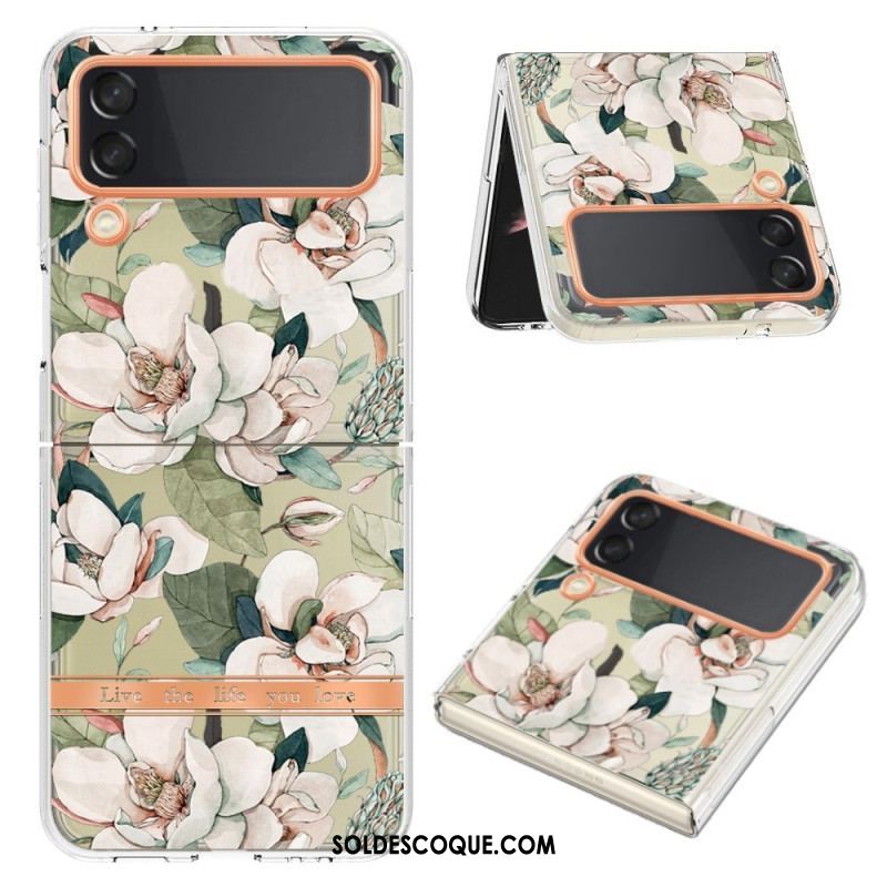 Coque Samsung Galaxy Z Flip 4 Florale