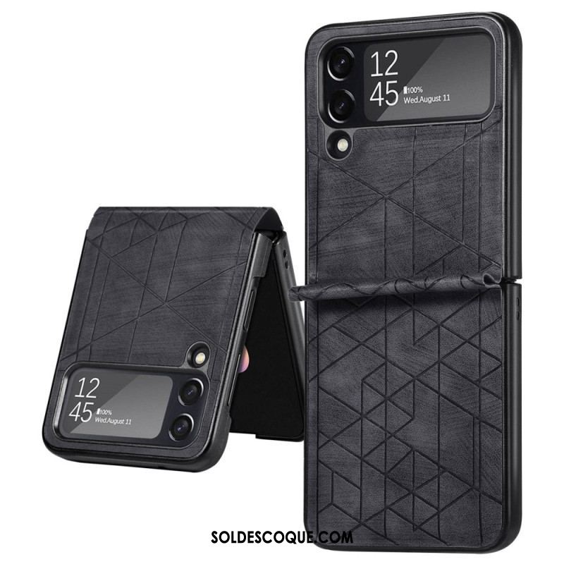 Coque Samsung Galaxy Z Flip 4 Lignes Géométriques