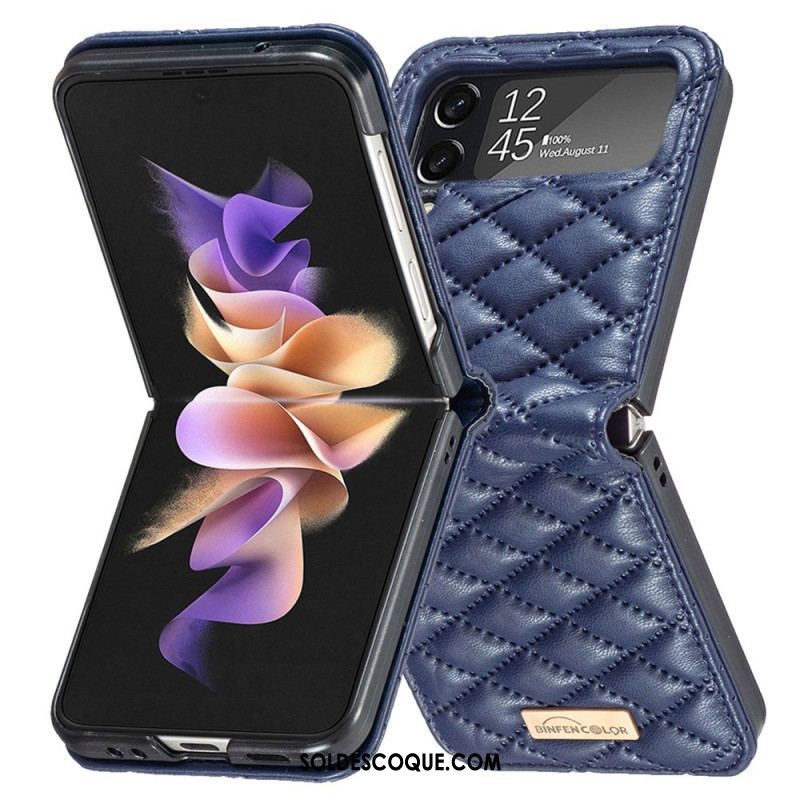 Coque Samsung Galaxy Z Flip 4 Matelassée Binfen Color