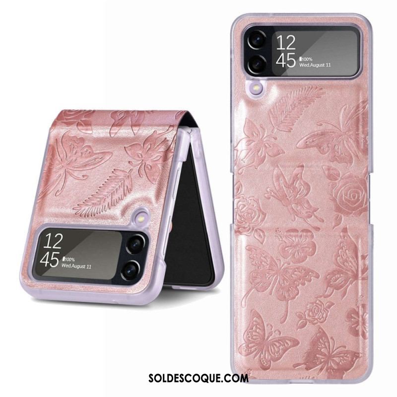 Coque Samsung Galaxy Z Flip 4 Papillon la Nuit