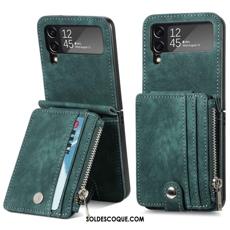 Coque Samsung Galaxy Z Flip 4 Porte-cartes / Porte-monnaie