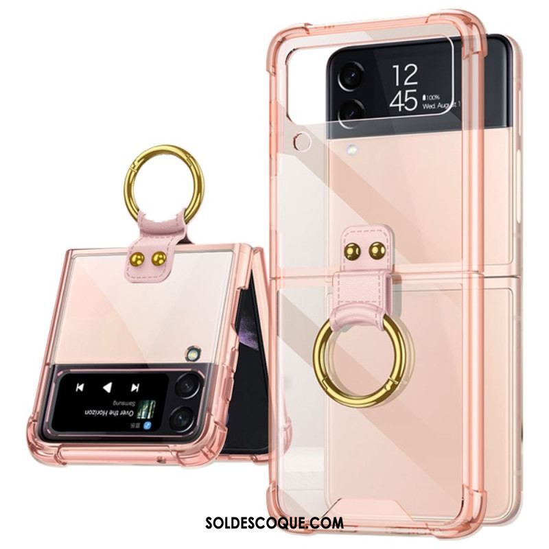 Coque Samsung Galaxy Z Flip 4 Teintée avec Anneau GKK