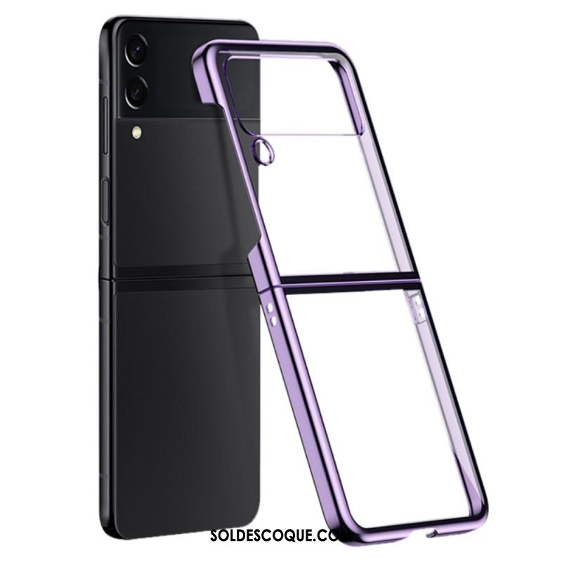 Coque Samsung Galaxy Z Flip 4 Transparente Contours Colorés