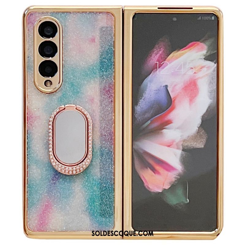 Coque Samsung Galaxy Z Fold 3 5G Protecteur Écran et Anneau-Support