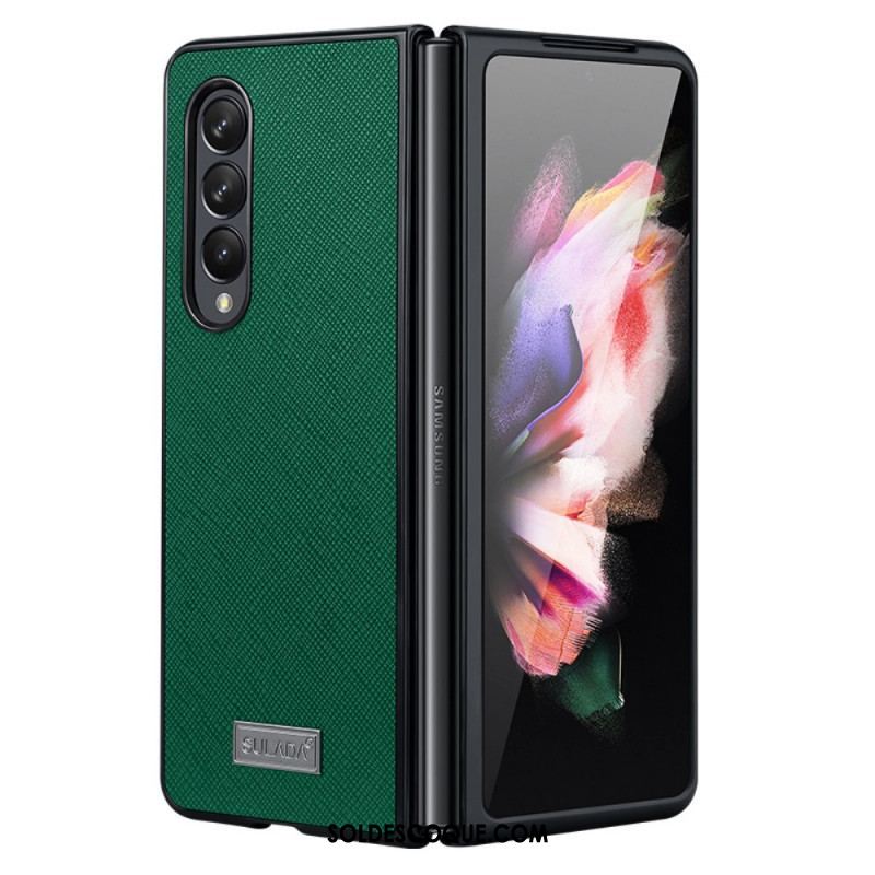 Coque Samsung Galaxy Z Fold 3 5G Simili Cuir Texturé SULADA