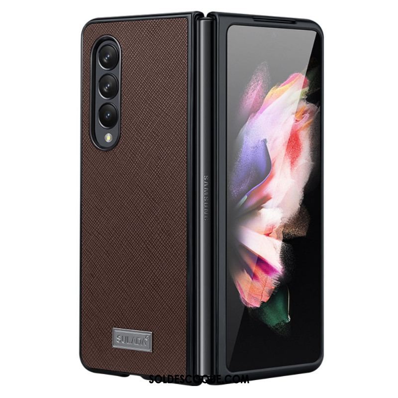 Coque Samsung Galaxy Z Fold 3 5G Simili Cuir Texturé SULADA