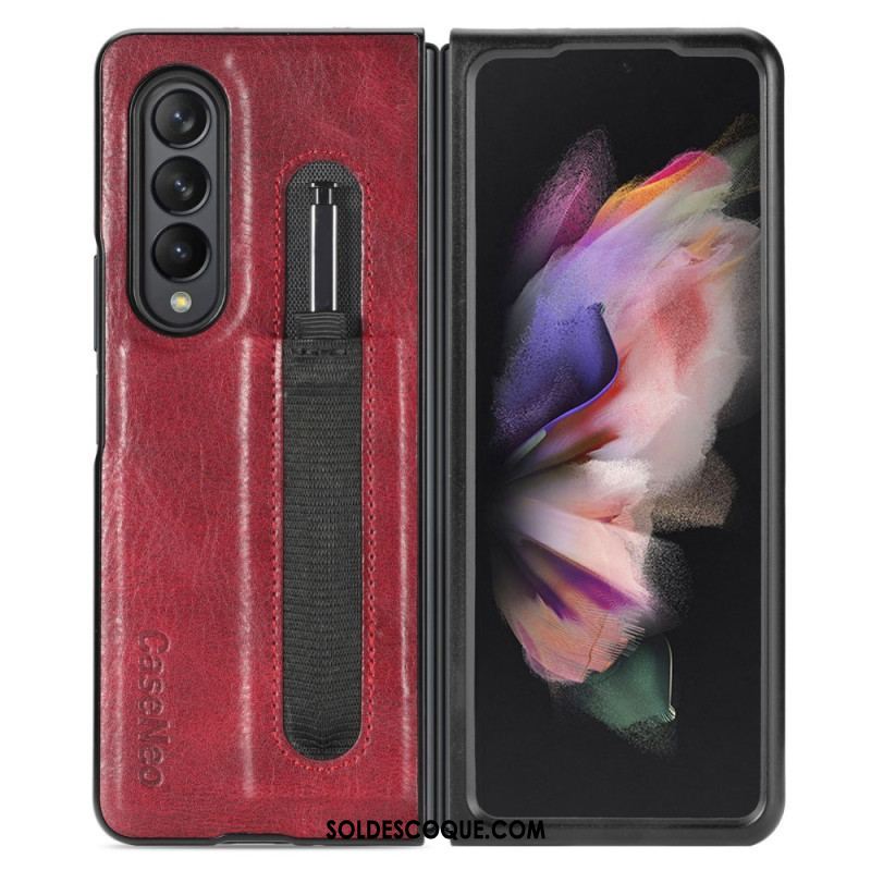 Coque Samsung Galaxy Z Fold 3 5G Style Cuir Porte-Stylet CASENEO