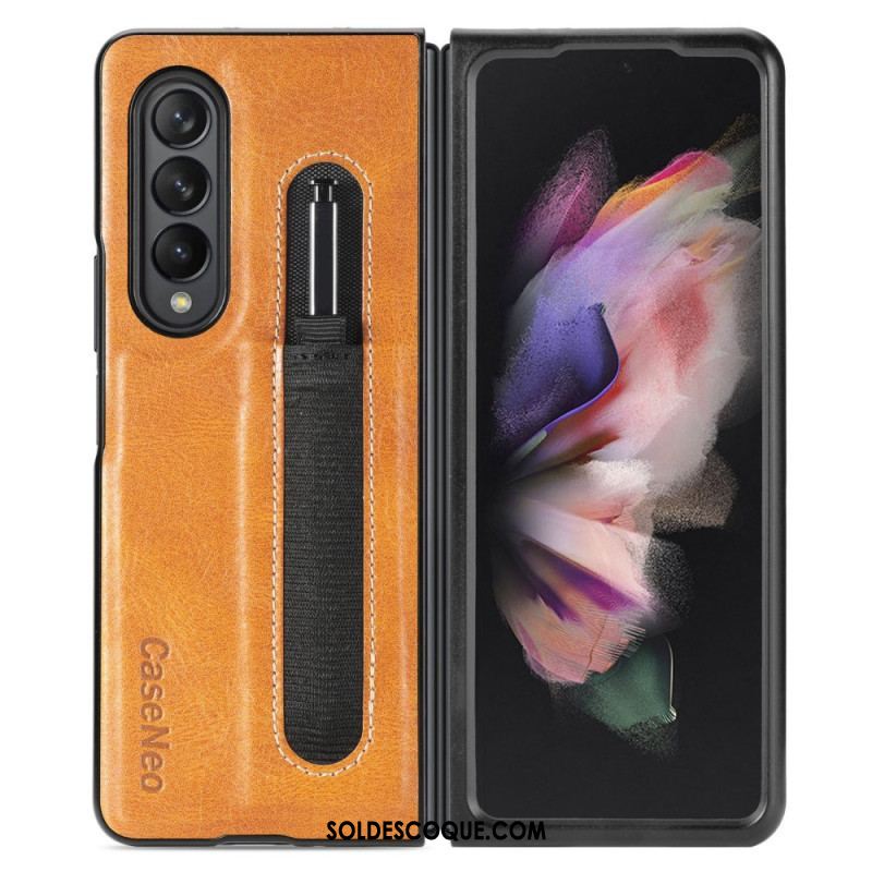 Coque Samsung Galaxy Z Fold 3 5G Style Cuir Porte-Stylet CASENEO