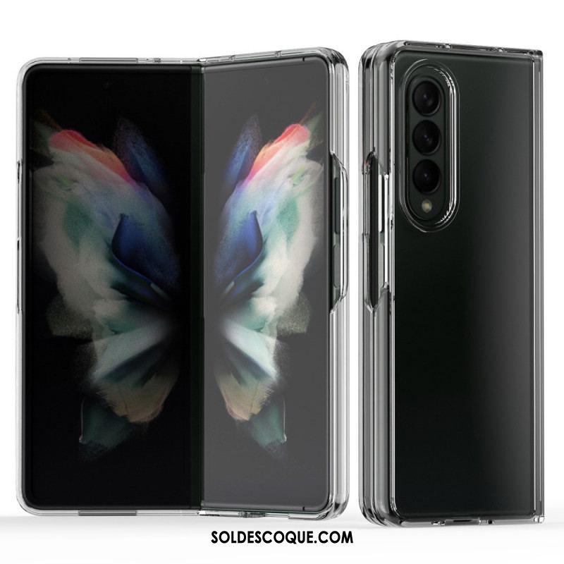 Coque Samsung Galaxy Z Fold 3 5G Transparente Rebords Colorés