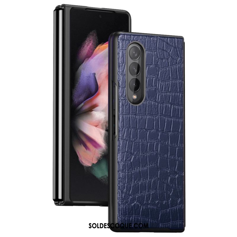 Coque Samsung Galaxy Z Fold 4 Classic Croco