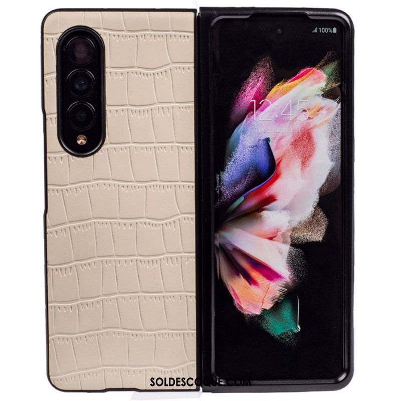 Coque Samsung Galaxy Z Fold 4 Relief Croco