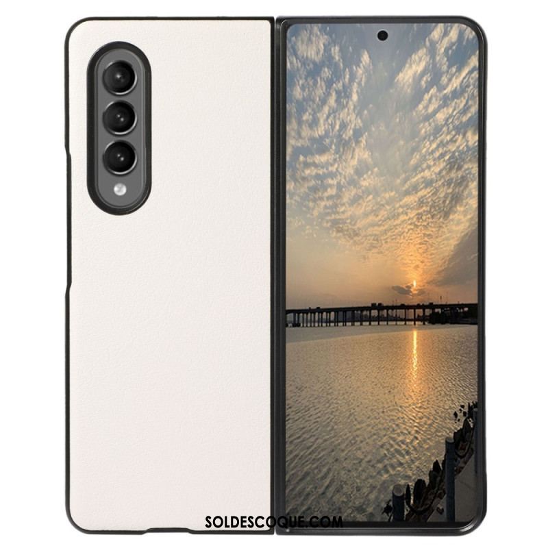 Coque Samsung Galaxy Z Fold 4 Simili Cuir Classique