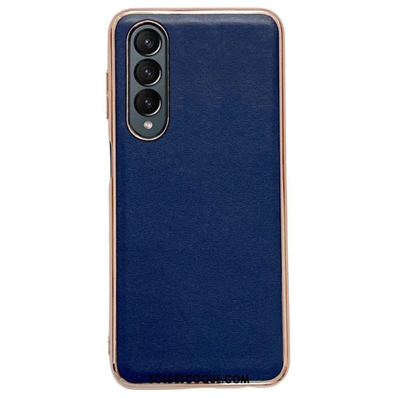 Coque Samsung Galaxy Z Fold 4 Simili Cuir Premium Uni