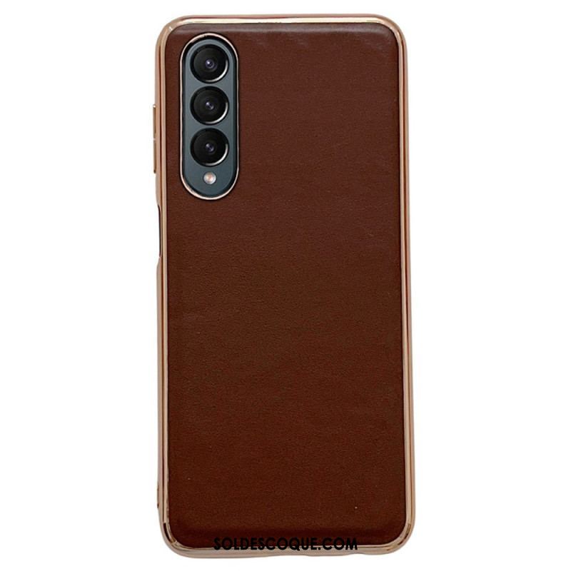 Coque Samsung Galaxy Z Fold 4 Simili Cuir Premium Uni