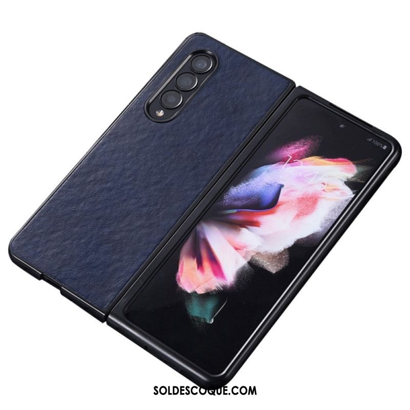 Coque Samsung Galaxy Z Fold 4 Simili Cuir Texture Nylon