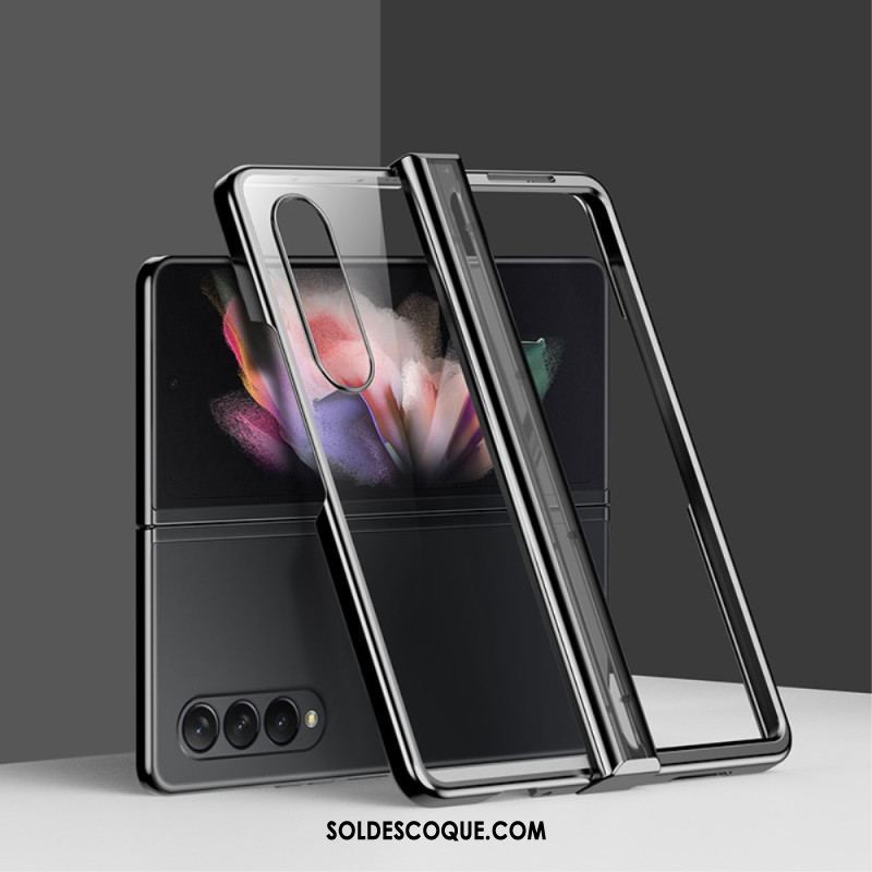 Coque Samsung Galaxy Z Fold 4 Transparente Métallisée à Charnière