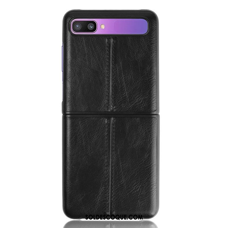 Coque Samsung Z Flip Gris Tout Compris Cuir Mode Incassable Soldes