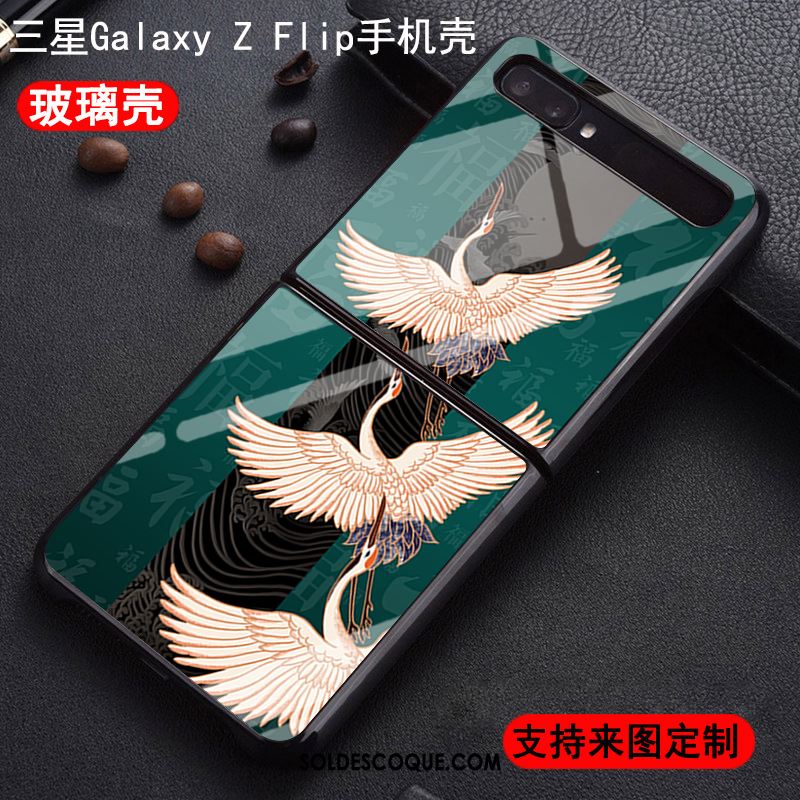 Coque Samsung Z Flip Personnalisé Style Chinois Mode Tendance Difficile En Vente