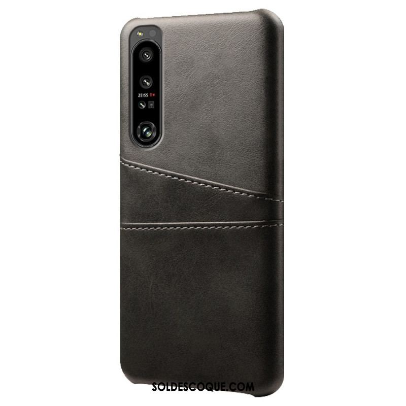 Coque Sony Xperia 1 IV Effet Cuir Porte-Cartes