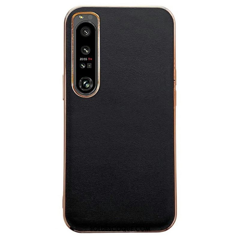 Coque Sony Xperia 1 IV Véritable Cuir Color