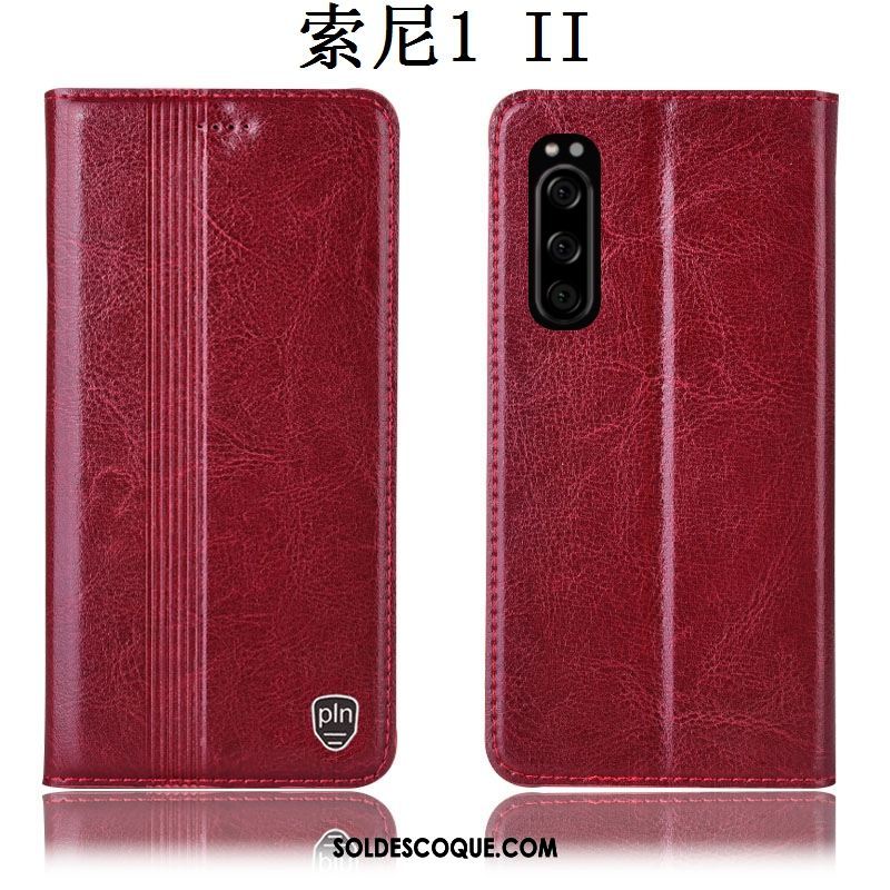 Coque Sony Xperia 1 Ii Protection Téléphone Portable Étui Incassable Étui En Cuir Soldes