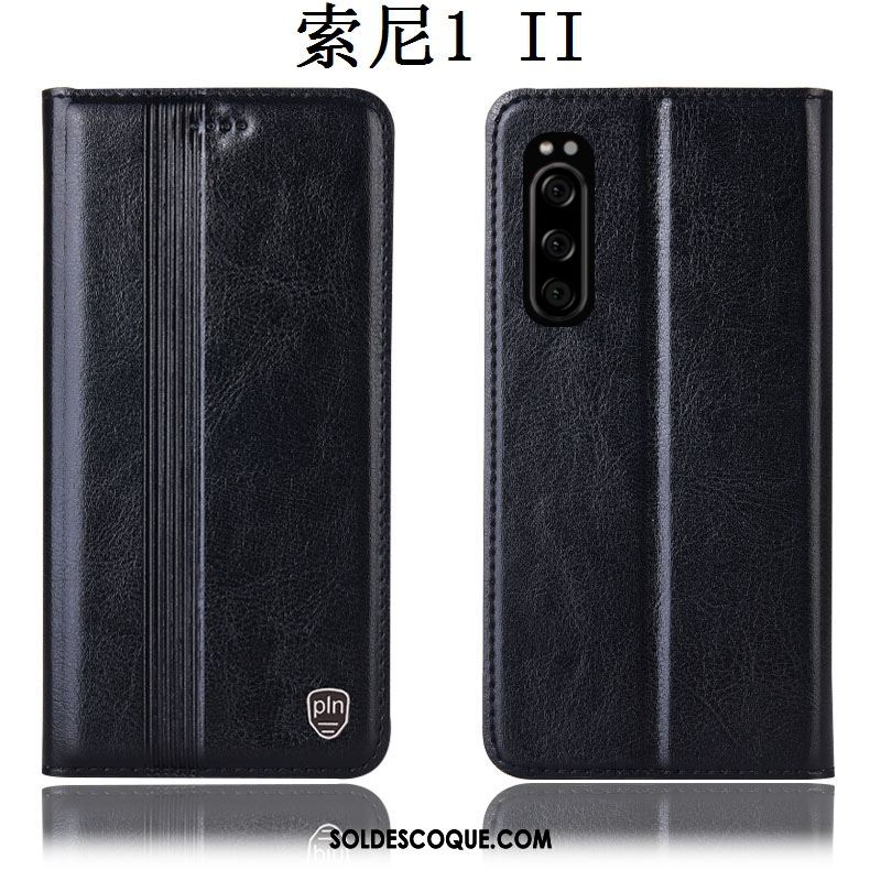 Coque Sony Xperia 1 Ii Protection Téléphone Portable Étui Incassable Étui En Cuir Soldes