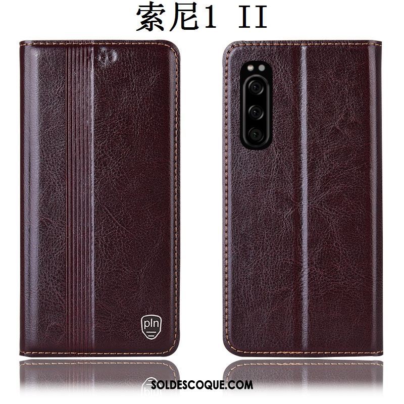 Coque Sony Xperia 1 Ii Protection Téléphone Portable Étui Incassable Étui En Cuir Soldes