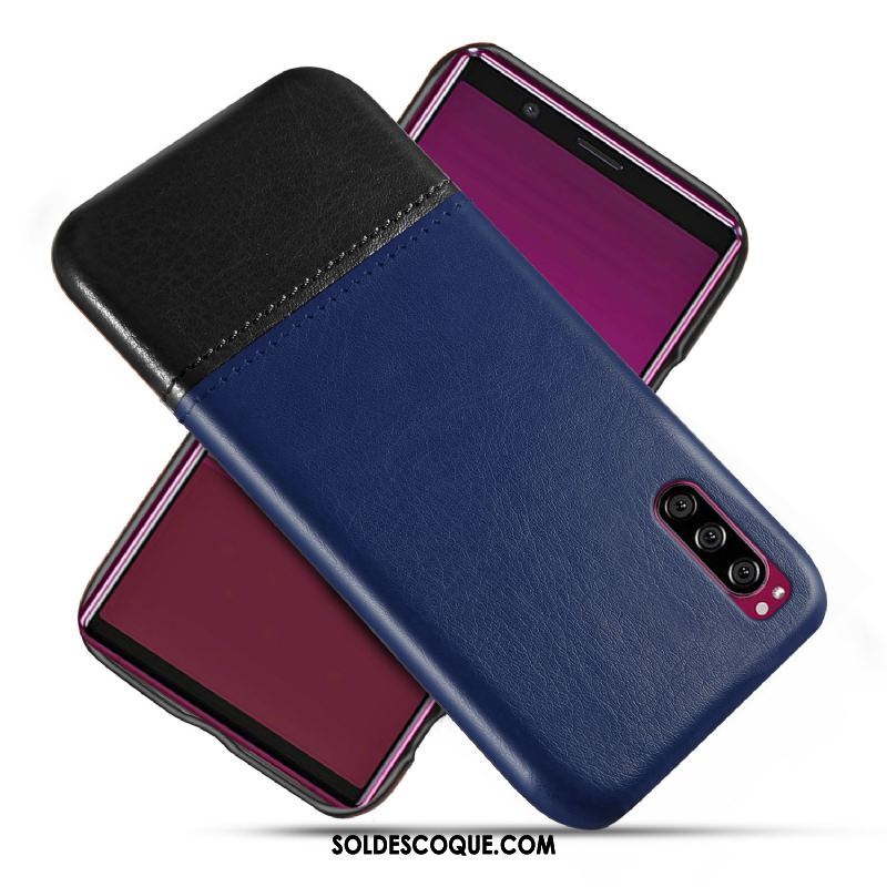 Coque Sony Xperia 1 Ii Qualité Protection Bleu Téléphone Portable Étui Housse Pas Cher