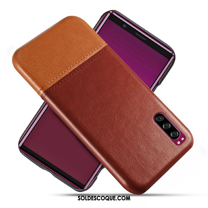 Coque Sony Xperia 1 Ii Qualité Protection Bleu Téléphone Portable Étui Housse Pas Cher